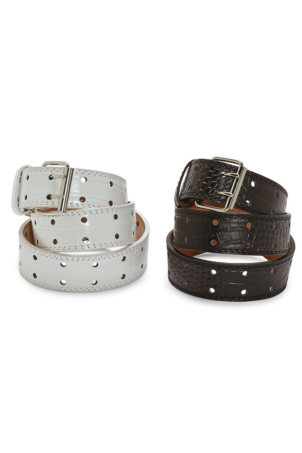 Pack Juniors Faux Croc Leather Belts