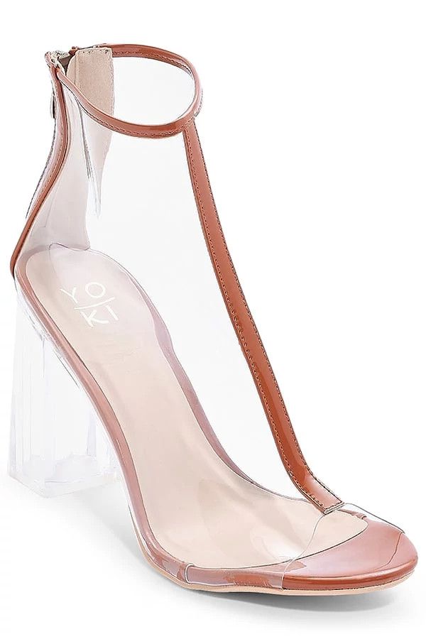 peep toe slingback boots