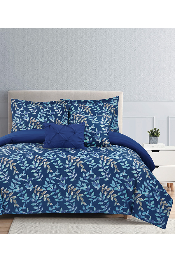 Pc Comforter Set Blue Vines