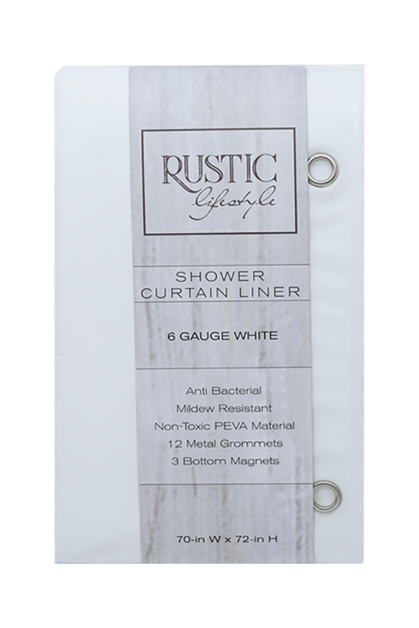 Rustic Lifestyle Shower Curtain Liner