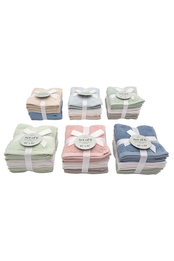 Pack ”x” Zero Twist Cotton Wash Cloths Spa