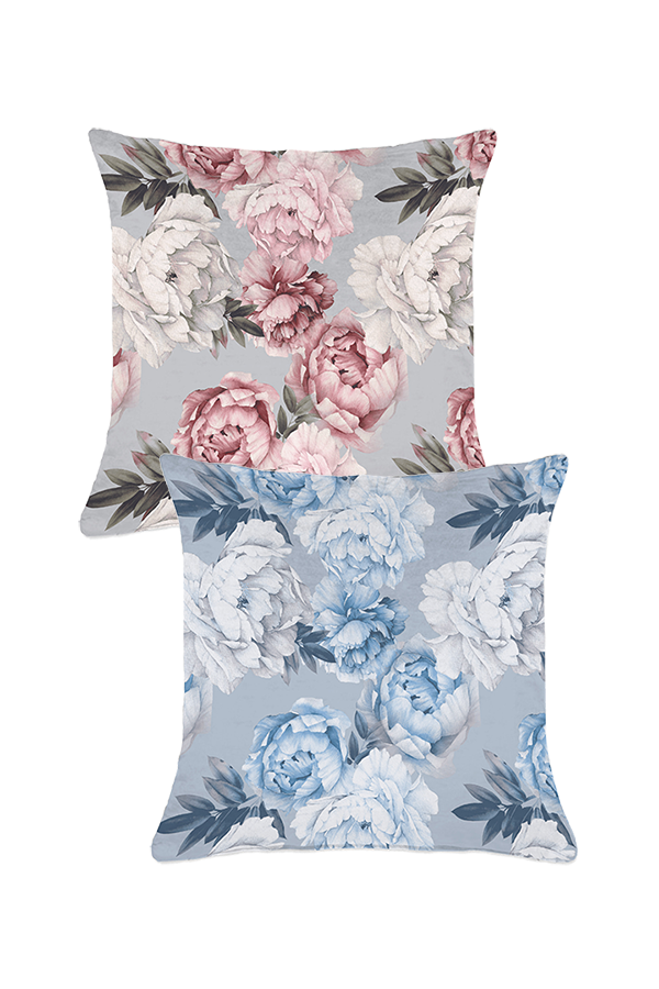 x Velvet Floral Print Pillow Assorted $.
