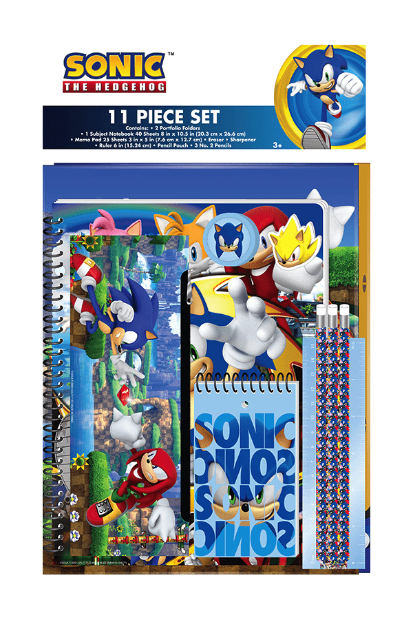 Piece Sonic Back To School Set $.
