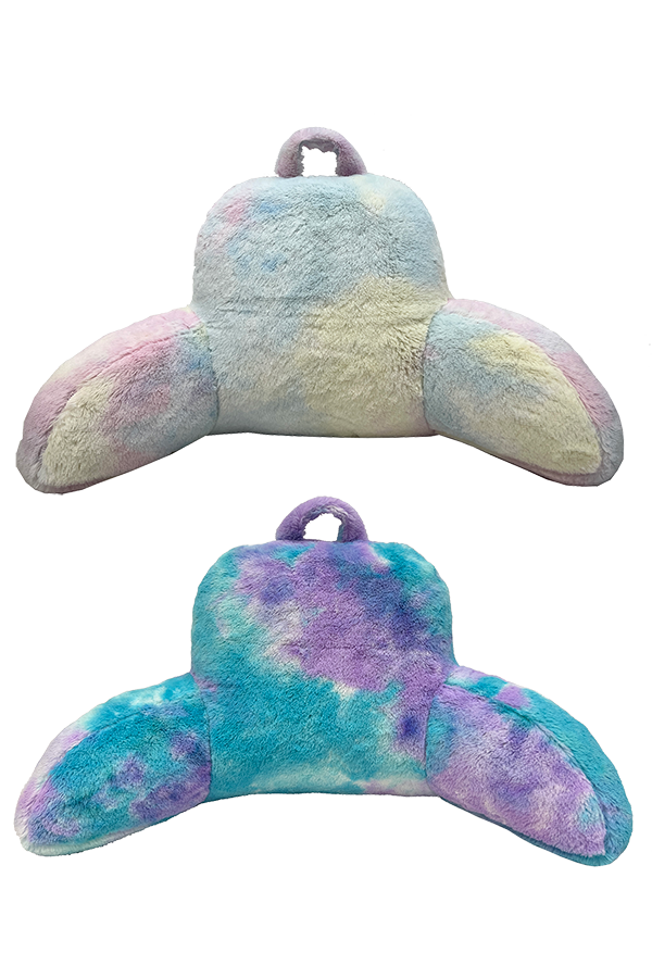 Oversized Shag Tie Dye Backrest Pillow $.