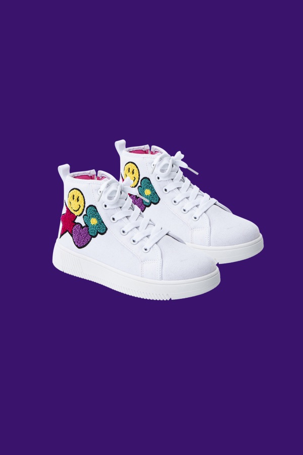 Girls Puff Emoji Sneaker