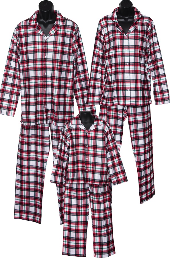 White Plaid Family Pajamas Citi Trends